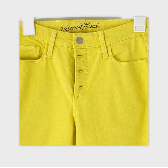 New Universal Thread Skinny High Rise Jeans Lemon - Picture 2 of 4